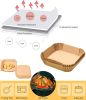 50pcs Air Fryer Liner, Baking Disposable Air Fryer Parchment Paper, Multipurpose Oil-absorbing Paper Tray