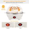 Electric Egg Cooker 7-Capacity BPA-Free Hard-Boiled Egg Maker w/ Auto-Off Measuring Cup