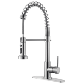 Kitchen Faucet with Pull Down Sprayer,Single Handle Kitchen Faucet Single Hole Kitchen Sink Faucet (size: 19.7x11.6x2.9)