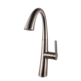 Kitchen Faucet with Pull Down Sprayer,Single Handle Kitchen Faucet Single Hole Kitchen Sink Faucet (size: 25x10.2x2.56)