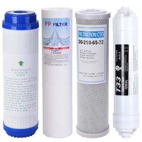 4pcs Replacement Water Filters (Color: White)