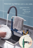 Telescopic Sink Storage Rack Holder  Adjustable Telescopic 2-in-1 Sink Storage Rack Holder with Dishcloth for Home Kitchen